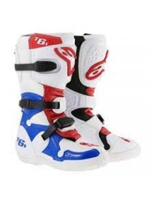 BOOT TECH 6S TEXTILE WHITE/BLUE/RED 40.5